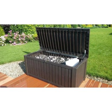 Садовый ящик Keter ROCKWOOD 570 л Коричневый 230401-1 фото - 3