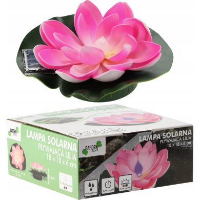 Плавающий светильник на солнечной батарее Garden Line LILIA Фиолетовый SOL0074 фото - 3