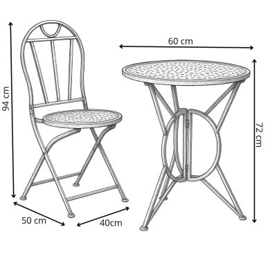 Комплект садовой мебели Garden Line SUSAN Черный GOM8244 фото - 10