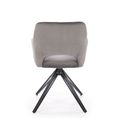 Обідній стілець поворотний Halmar K535 Попелястий V-CH-K/535-KR-POPIELATY фото - 6