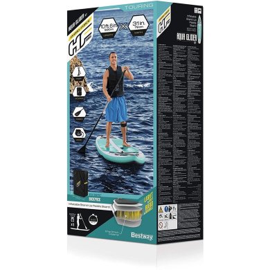 Надувна дошка Bestway 65347 AQUAGLIDER Бірюзовий 65347 фото - 18