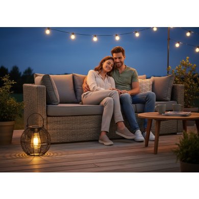 Декоративний світильник на сонячній батареї Garden Line LAP6044 Чорний LAP6044 фото - 2