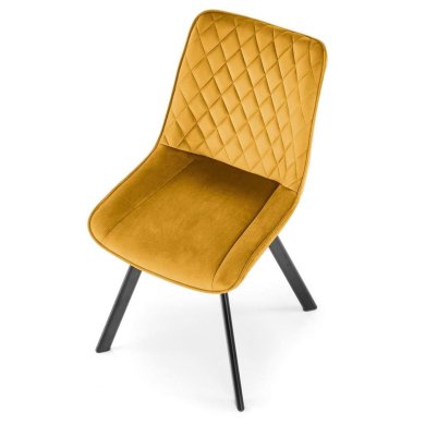 Обідній стілець поворотний Halmar K520 Гірчичний V-CH-K/520-KR-MUSZTARDOWY фото - 7