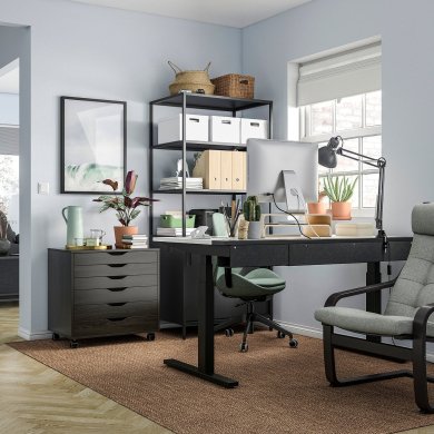 IKEA Письменный стол для работы сидя/стоя MITTZON Белый (ИКЕА МИЦОН) 69528551 фото - 8