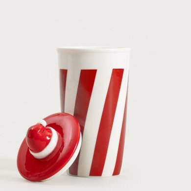 Кружка с крышкой Homla HOMBER 450 мл Принт 241783 фото - 2