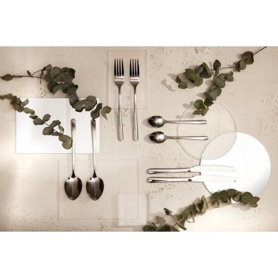 Набір столових приборів Homla Lugano Homla 24 шт. | Сріблястий - 12 Набір столових приборів Homla Lugano Homla 24 шт. | Сріблястий 215815 фото - 12