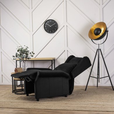 Кресло мягкое раскладное с реклайнером Mebel Elit SIMON Черный - 11 Кресло мягкое раскладное с реклайнером Mebel Elit SIMON Черный ME.SIMON/CZ/V/FW фото - 11