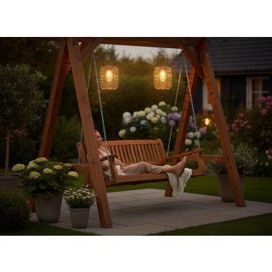 Декоративний світильник на сонячній батареї Garden Line LAP8914 Бежевий LAP8914 фото - 3