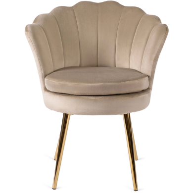 Обідній стілець Mebel Elit VIOLA Welur Бежевий ME.VIOLA/EC/ZL/V/K фото - 2
