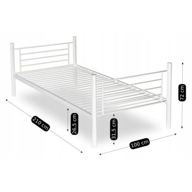 Двоярусне ліжко Mebel Elit RODEZ 90х200 см Білий - 8 Двоярусне ліжко Mebel Elit RODEZ 90х200 см Білий ME.RODEZ/90/B/LOZP фото - 8
