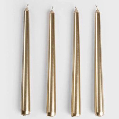 Набор свечей Homla TABLE CANDLES 25 см 4 шт Золотой 235785