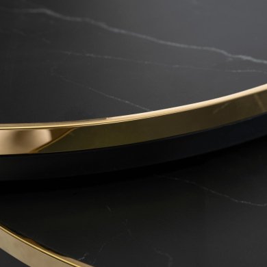 Комплект журнальних столів Mebel Elit ARON Marmur Чорний - 5 Комплект журнальних столів Mebel Elit ARON Marmur Чорний ME.ARON/CZ/ZL/L фото - 5