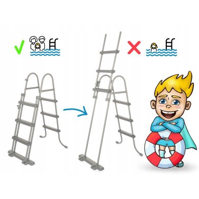 Каркасный бассейн Bestway 5614V POWER STEEL 396х107 см Бежевый 5614V фото - 7