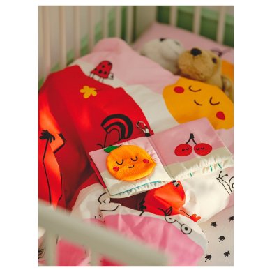 Комплект постельного белья GRONFINK 110х125 см Принт - 2 IKEA Комплект постельного белья GRONFINK 110х125 см Принт (ИКЕА ГРОНФИНК) 60572379 фото - 2