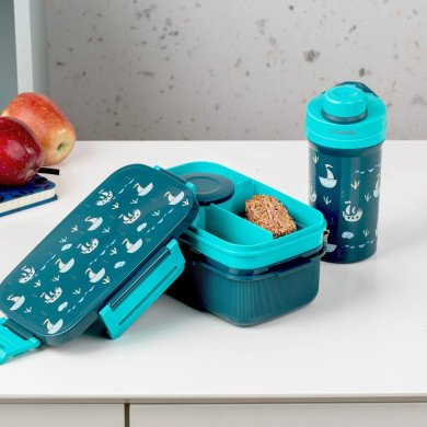 Ланч-бокс з пляшкою Homla CAIRO 1,8 л + 0,5 л Синій 240798 фото - 9