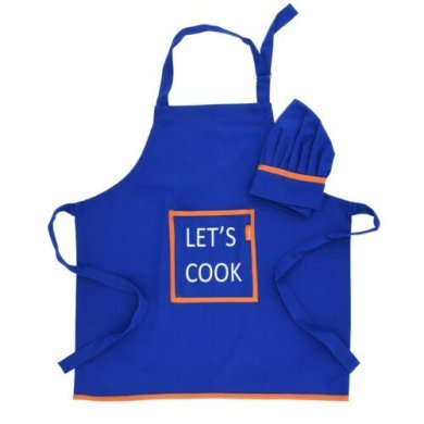 Кухонний фартух та кухарський ковпак Duka Lets Cook Kids | Синій 1219221 фото - 2