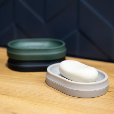 Мильниця Homla MOGAN 13x9x2,5 см | Сірий - 6 Мильниця Homla MOGAN 13x9x2,5 см | Сірий 210408 фото - 6