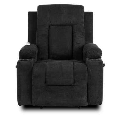 Кресло мягкое раскладное массажное с реклайнером Mebel Elit BOX 2 Черный ME.BOX2/CZ/T/FW фото - 3