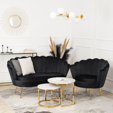 Диван Mebel Elit ZENDAYA Welur Чорний - 11 Диван Mebel Elit ZENDAYA Welur Чорний ME.ZENDAYA/CZ/ZL/V/FW фото - 11