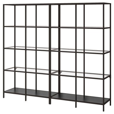 IKEA Стеллаж VITTSJO Черный (ИКЕА ВИТШО) 89294532