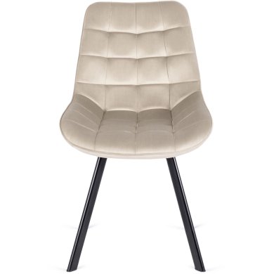 Обеденный стул Mebel Elit RICK Welur Кремовый - 2 Обеденный стул Mebel Elit RICK Welur Кремовый ME.RICK/KR/V/K фото - 2