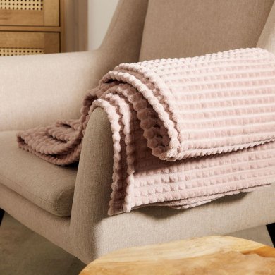 Плед Homla GOFER 150x200 см Рожевий 210077 фото - 6