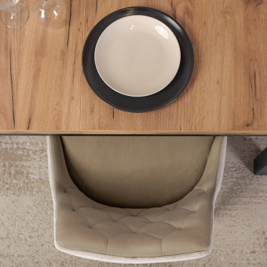 Раскладной обеденный стол Mebel Elit SKUBI Дуб крафт - 12 Раскладной обеденный стол Mebel Elit SKUBI Дуб крафт W.SKUBI/DC/CZ/S фото - 12