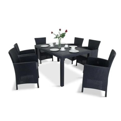 Комплект садових меблів Keter LOWA/MELODY Графіт - 2 Комплект садових меблів Keter LOWA/MELODY Графіт 002489 фото - 2