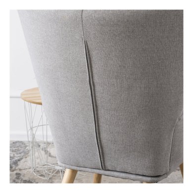 Крісло м'яке з підставкою Mebel Elit LOZANO 2 Сірий ME.LOZANO2/P/DK/T/FW фото - 12