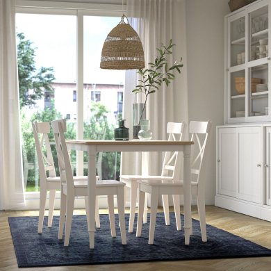 IKEA Ковер VONSBAK 170x230 см Темно-синий (ИКЕА ВОНСБАК) 70528885 фото - 5