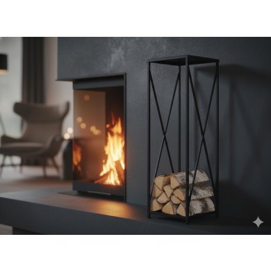 Дровница Garden Line 34x34x111 см Черный KOM5875 фото - 3