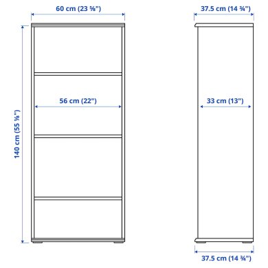 IKEA Стелаж SKRUVBY Білий (ИКЕА СКРУВБИ) 99494724 фото - 2