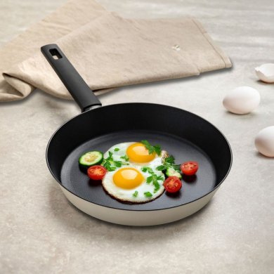 Сковорода Homla TIMBRELL 28 см Кремовий 239034 фото - 7