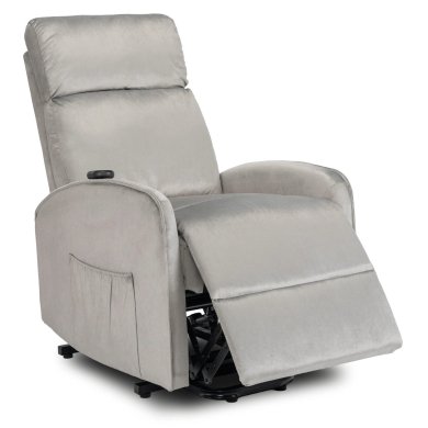 Крісло м'яке розкладне з реклайнером Mebel Elit COLTON Welur Сірий ME.COLTON/P/V/FW фото - 3