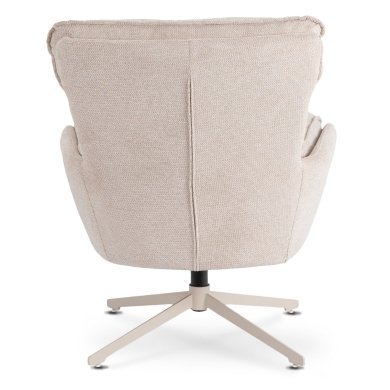 Кресло мягкое поворотное с подставкой Mebel Elit PASADENA Кремовый ME.PASADENA/KR/KR/T/FW фото - 5