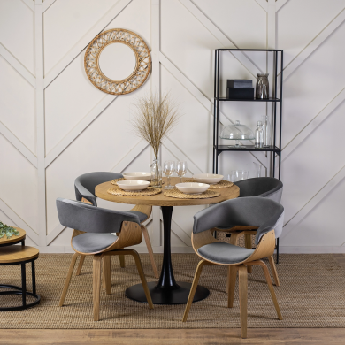 Обідній стілець Mebel Elit GARY Welur Сірий ME.GARY/P/DZ/V/DG/K фото - 10