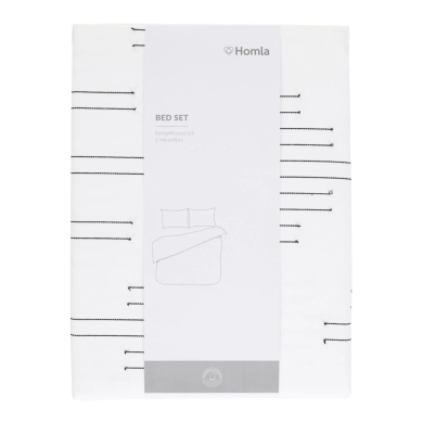 Комплект постільної білизни Homla LOSANGE 160x200 см Білий 213450 фото - 4