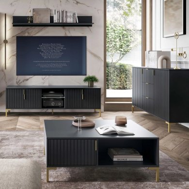 Журнальний стіл Mebel Elit TORELLO Чорний - 4 Журнальний стіл Mebel Elit TORELLO Чорний W.FLINN/FL05/CZ/CZMAT/ZL/L фото - 4