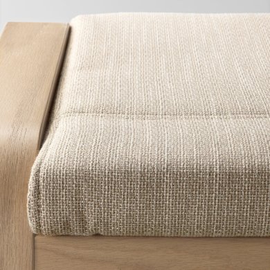 IKEA Кресло-качалка с подставкой POANG Бежевый (ИКЕА ПОАНГ) 49484275 фото - 2