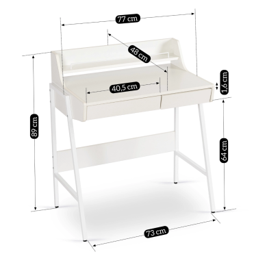 Письменный стол Mebel Elit PERI Белый ME.PERI/B/B/B фото - 11