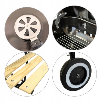 Вугільний гриль Kontrast BBQ1013 Чорний - 7 Вугільний гриль Kontrast BBQ1013 Чорний 5.22.14331 фото - 7