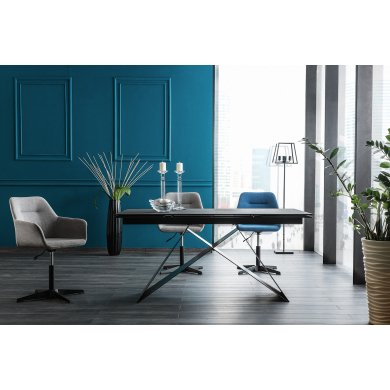 Розкладний обідній стіл Signal WESTIN II Чорний WESTINSZC160 фото - 3