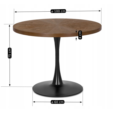 Обеденный стол Mebel Elit LINO Орех - 14 Обеденный стол Mebel Elit LINO Орех ME.LINO/O/S фото - 14