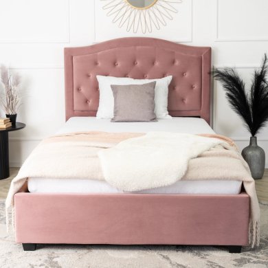 Кровать Mebel Elit APOLLO Welur 120x200 см Розовый - 4 Кровать Mebel Elit APOLLO Welur 120x200 см Розовый ME.APOLLO/120/R/V/LOZ фото - 4