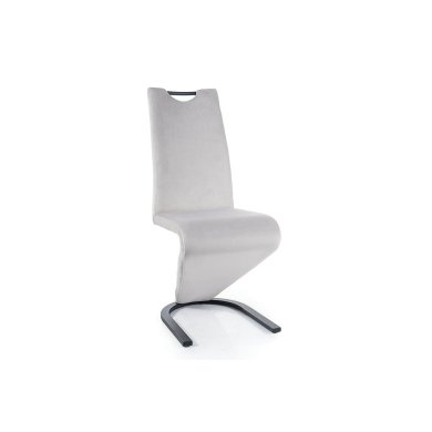 Обеденный стул Signal H-090 Velvet Светло-серый H090VCJS фото - 2