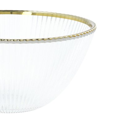 Чаша Homla MEGALO 15 см | Прозорий / Золотий 200890 фото - 4