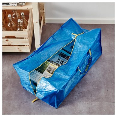 IKEA Сумка для тележки FRAKTA (ИКЕА ФРАКТА) 90149148 фото - 2