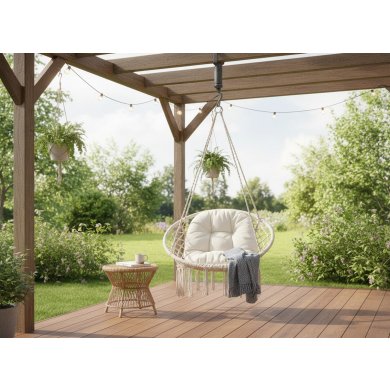 Підвісне крісло Garden Line HAM5288 Бежевий HAM5288 фото - 3