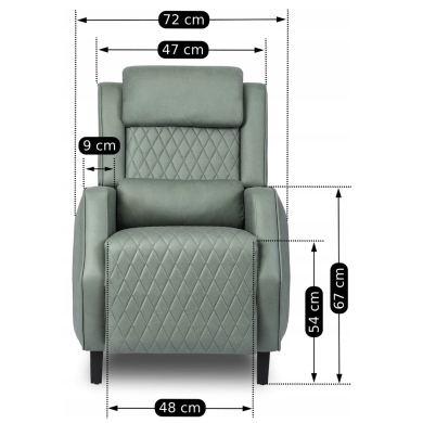 Кресло раскладное многопозиционное Mebel Elit VIPER | Мятный pedro/mie фото - 9