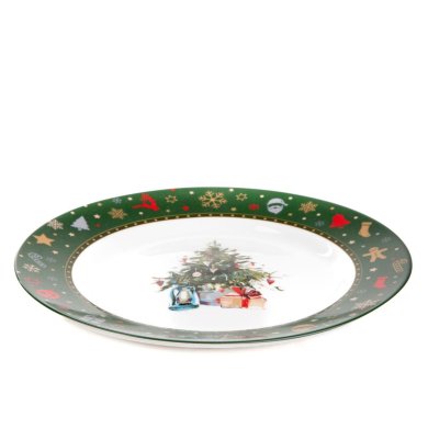 Обеденная тарелка Homla KALVEN 27 см Зеленый 218875 фото - 3